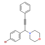 MORPHOLINE, 4-[1-(4-BROMOPHENYL)-3-PHENYL-2-PROPYNYL]-