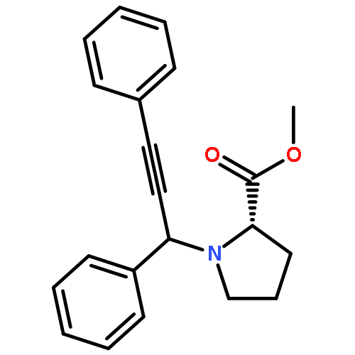 L-Proline, 1-(1,3-diphenyl-2-propynyl)-, methyl ester