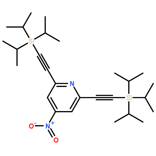 Pyridine, 4-nitro-2,6-bis[[tris(1-methylethyl)silyl]ethynyl]-