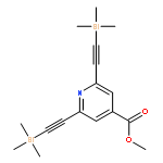 4-PYRIDINECARBOXYLIC ACID, 2,6-BIS[(TRIMETHYLSILYL)ETHYNYL]-, METHYL ESTER