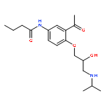 N-(3-acetyl-4-{[(2S)-2-hydroxy-3-(propan-2-ylamino)propyl]oxy}phenyl)butanamide