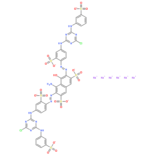 hexasodium 4-amino-3,6-bis[[4-[[4-chloro-6-[(3-sulphonatophenyl)amino]-1,3,5-triazin-2-yl]amino]-2-sulphonatophenyl]azo]-5-hydroxynaphthalene-2,7-disulphonate