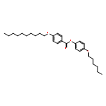 Benzoic acid,4-(decyloxy)-, 4-(hexyloxy)phenyl ester