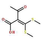 Butanoic acid, 2-[bis(methylthio)methylene]-3-oxo-