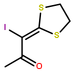 2-Propanone, 1-(1,3-dithiolan-2-ylidene)-1-iodo-