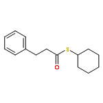 Benzenepropanethioic acid, S-cyclohexyl ester