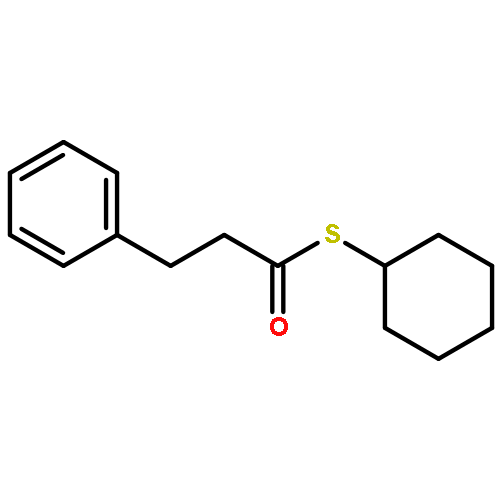 Benzenepropanethioic acid, S-cyclohexyl ester