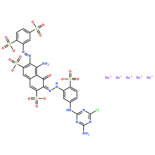 2,7-Naphthalenedisulfonicacid,4-amino-6-[2-[5-[(4-amino-6-chloro-1,3,5-triazin-2-yl)amino]-2-sulfophenyl]diazenyl]-3-[2-(2,5-disulfophenyl)diazenyl]-5-hydroxy-,sodium salt (1:5)