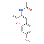 2-(acetylamino)-3-(4-methoxyphenyl)prop-2-enoic acid