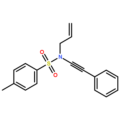 Benzenesulfonamide, 4-methyl-N-(phenylethynyl)-N-2-propenyl-