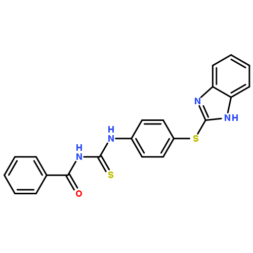 Benzamide,N-[[[4-(1H-benzimidazol-2-ylthio)phenyl]amino]thioxomethyl]-