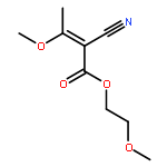 2-Butenoic acid, 2-cyano-3-methoxy-, 2-methoxyethyl ester