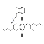 Poly[[(2-azidoethyl)methyl-1,4-phenylene]-1,2-ethynediyl[2,5-bis(2-ethyl
hexyl)-1,4-phenylene]-1,2-ethynediyl]