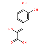 2-Propenoic acid, 3-(3,4-dihydroxyphenyl)-2-hydroxy-