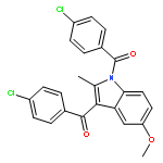 1H-Indole, 1,3-bis(4-chlorobenzoyl)-5-methoxy-2-methyl-