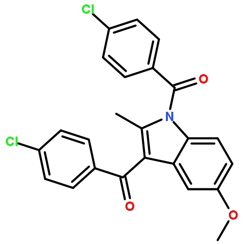 1H-Indole, 1,3-bis(4-chlorobenzoyl)-5-methoxy-2-methyl-