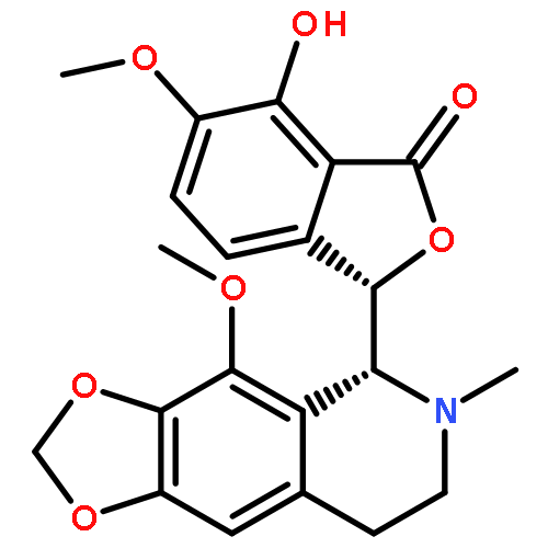 (S)-7-hydroxy-6-methoxy-3-((R)-4-methoxy-6-methyl-5,6,7,8-tetrahydro[1,3]dioxolo-[4,5-g]isoquinolin-5-yl)isobenzofuran-1(3H)-one