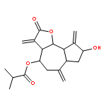 (8S,9bR)-8-hydroxy-3,6,9-trimethylidene-2-oxododecahydroazuleno[4,5-b]furan-4-yl 2-methylpropanoate