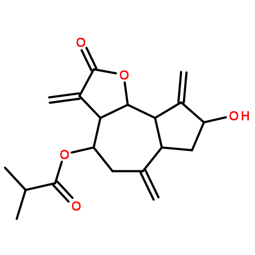 (8S,9bR)-8-hydroxy-3,6,9-trimethylidene-2-oxododecahydroazuleno[4,5-b]furan-4-yl 2-methylpropanoate