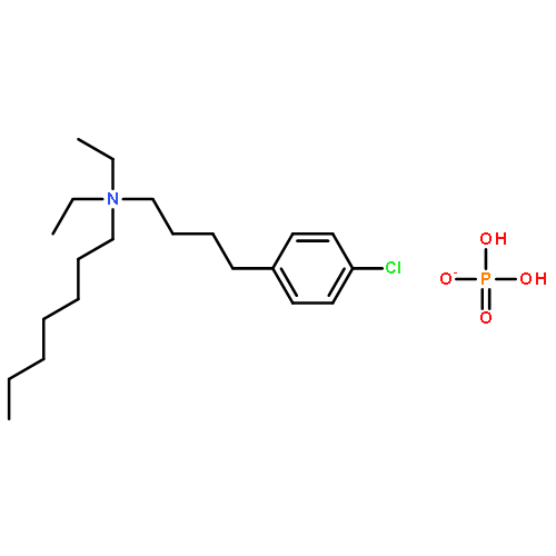 4-(4-chlorophenyl)butyl-diethyl-heptylazanium,dihydrogen phosphate