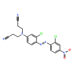 3,3'-({3-chloro-4-[(E)-(2-chloro-4-nitrophenyl)diazenyl]phenyl}imino)dipropanenitrile