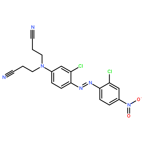 3,3'-({3-chloro-4-[(E)-(2-chloro-4-nitrophenyl)diazenyl]phenyl}imino)dipropanenitrile