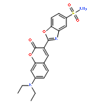 2-[7-(diethylamino)-2-oxochromen-3-yl]-1,3-benzoxazole-5-sulfonamide