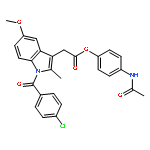 4-(acetylamino)phenyl 1-(4-chlorobenzoyl)-5-methoxy-2-methyl-1H-indole-3-acetate