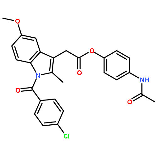 4-(acetylamino)phenyl 1-(4-chlorobenzoyl)-5-methoxy-2-methyl-1H-indole-3-acetate