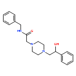 1-PIPERAZINEACETAMIDE, 4-(2-HYDROXY-2-PHENYLETHYL)-N-(PHENYLMETHYL)-