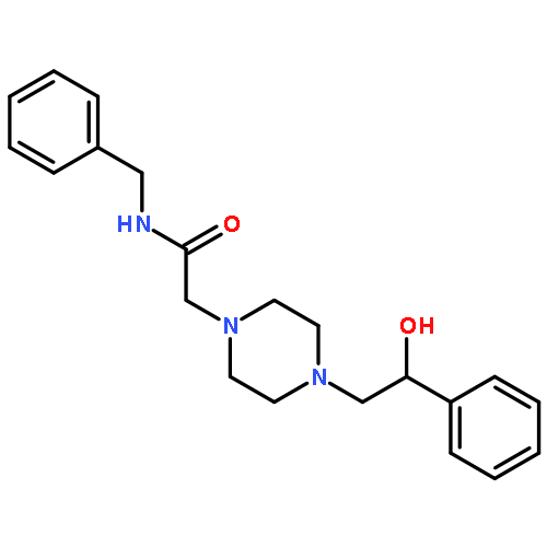 1-PIPERAZINEACETAMIDE, 4-(2-HYDROXY-2-PHENYLETHYL)-N-(PHENYLMETHYL)-