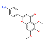 4H-1-Benzopyran-4-one, 2-(4-aminophenyl)-5,6,7-trimethoxy-