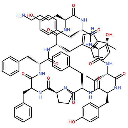 Cyclo(L-lysyl-L-tyrosyl-L-threonyl-L-valyl-L-tyrosyl-D-phenylalanyl-L-prolyl-L-
phenylalanyl-D-phenylalanyl-L-tryptophyl)