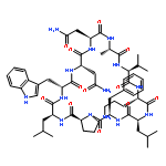 Cyclo(L-alanyl-L-valyl-L-ornithyl-L-leucyl-D-phenylalanyl-L-prolyl-L-leucyl-D-tr
yptophyl-L-asparaginyl-L-asparaginyl)