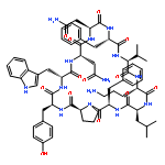 CYCLO(L-ASPARAGINYL-L-ASPARAGINYL-L-PHENYLALANYL-L-VALYL-L-ORNITHYL-L-LEUCYL-D-PHENYLALANYL-L-PROLYL-L-TYROSYL-D-TRYPTOPHYL)