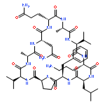 CYCLO(D-ALANYL-L-ASPARAGINYL-D-GLUTAMINYL-L-ALANYL-L-VALYL-L-ORNITHYL-L-LEUCYL-D-PHENYLALANYL-L-PROLYL-L-VALYL)