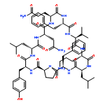 Cyclo(L-asparaginyl-L-glutaminyl-L-phenylalanyl-L-valyl-L-ornithyl-L-leucyl-
D-phenylalanyl-L-prolyl-L-tyrosyl-D-leucyl)