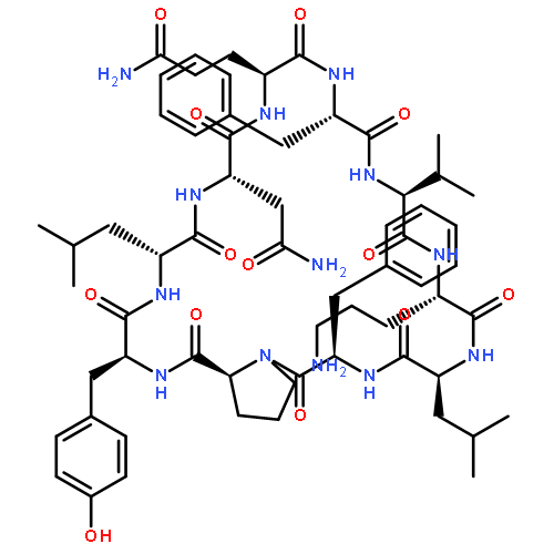 Cyclo(L-asparaginyl-L-glutaminyl-L-phenylalanyl-L-valyl-L-ornithyl-L-leucyl-
D-phenylalanyl-L-prolyl-L-tyrosyl-D-leucyl)