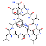 Cyclo(D-alanyl-L-asparaginyl-L-asparaginyl-L-tyrosyl-L-valyl-L-ornithyl-L-le
ucyl-D-phenylalanyl-L-prolyl-L-leucyl)