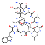 Cyclo(D-alanyl-L-asparaginyl-L-asparaginyl-L-tyrosyl-L-valyl-L-ornithyl-L-le
ucyl-D-phenylalanyl-L-prolyl-L-tryptophyl)