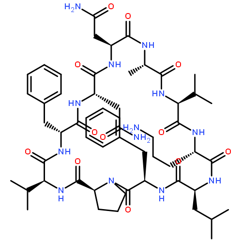 CYCLO(L-ALANYL-L-VALYL-L-ORNITHYL-L-LEUCYL-D-PHENYLALANYL-L-PROLYL-L-VALYL-D-PHENYLALANYL-L-ASPARAGINYL-L-ASPARAGINYL)