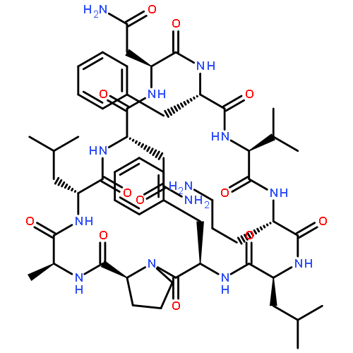 CYCLO(L-ALANYL-D-LEUCYL-L-ASPARAGINYL-L-ASPARAGINYL-L-PHENYLALANYL-L-VALYL-L-ORNITHYL-L-LEUCYL-D-PHENYLALANYL-L-PROLYL)