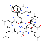 CYCLO(L-ASPARAGINYL-L-ASPARAGINYL-L-PHENYLALANYL-L-VALYL-L-ORNITHYL-L-LEUCYL-D-PHENYLALANYL-L-PROLYL-L-LEUCYL-D-LEUCYL)