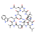 Cyclo(L-alanyl-L-valyl-L-ornithyl-L-leucyl-D-phenylalanyl-L-prolyl-L-valyl-D-try
ptophyl-L-asparaginyl-L-glutaminyl)