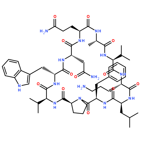 Cyclo(L-alanyl-L-valyl-L-ornithyl-L-leucyl-D-phenylalanyl-L-prolyl-L-valyl-D-try
ptophyl-L-asparaginyl-L-glutaminyl)