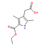 1H-Pyrrole-3-acetic acid, 5-(ethoxycarbonyl)-2,4-dimethyl-