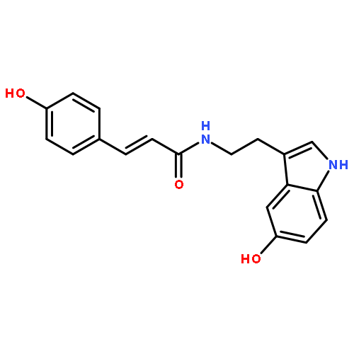 (2E)-N-[2-(5-hydroxy-1H-indol-3-yl)ethyl]-3-(4-hydroxyphenyl)prop-2-enamide