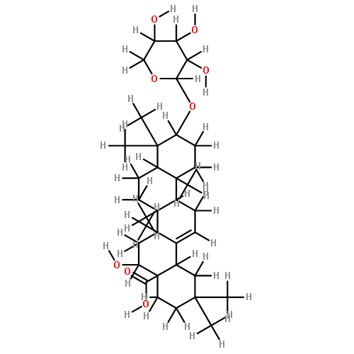 3-O-alpha-L-Arabinopyranoside -(3beta,16alpha)-3,16-Dihydroxy-12-oleanen-28-oic acid