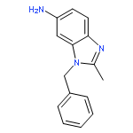 1H-BENZIMIDAZOL-6-AMINE, 2-METHYL-1-(PHENYLMETHYL)-