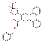 3,4,6-tri-O-benzyl-1,2-O-(1-methoxyethylidene)-α-D-glucopyranoside